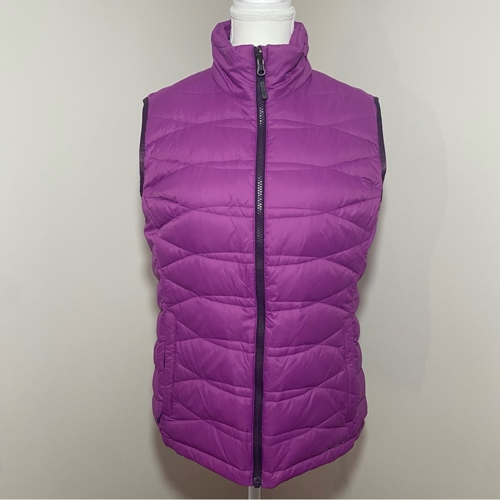 Eddie Bauer Down Quilted Puffer Vest in Vibrant Violet Medium